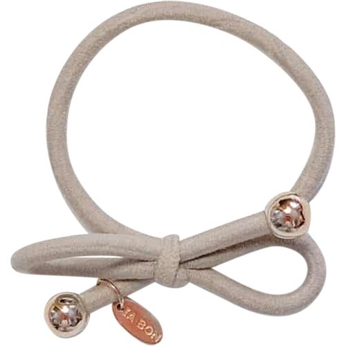 IA BON Hair Tie Gold Bead Taupe – 7350084140202
