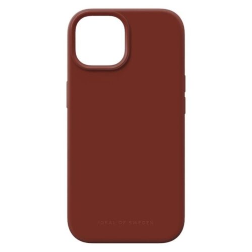 IDEAL OF SWEDEN Silikondeksel for iPhone 15 Dark Amber – 7340205191961