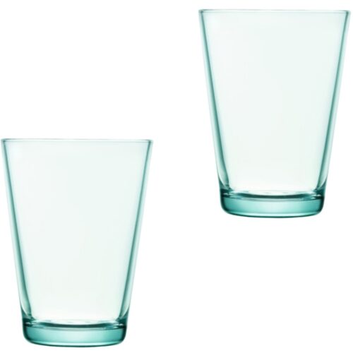 Iittala Kartio Glass 40cl Vanngrønn 2-pack – 6411929510718