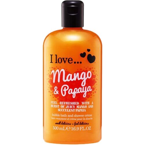 I Love Mango & Papaya Bubble Bath & Shower Créme – 500 ml – 5060217188088