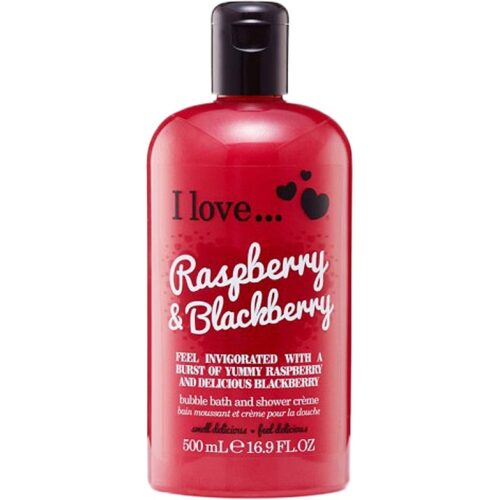 I Love Raspberry & Blackberry Bubble Bath & Shower Créme – 500 ml – 5060217188095