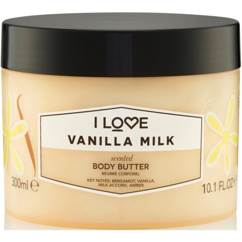 I Love Vanilla Milk Scented Body Butter – 300 ml – 5060351545853