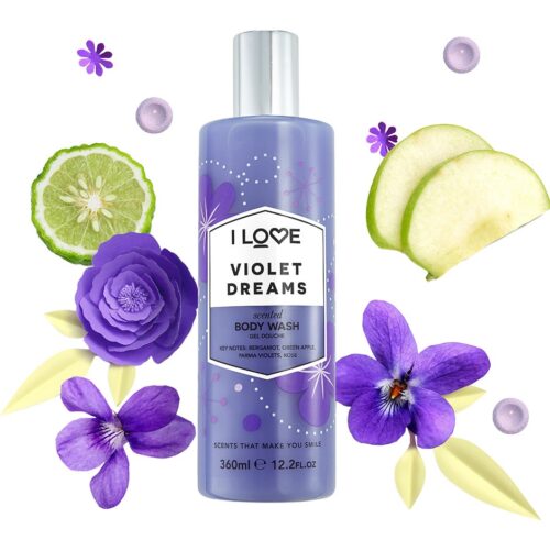 I Love Violet Dreams Scented Body Wash – 360 ml – 5060351544993