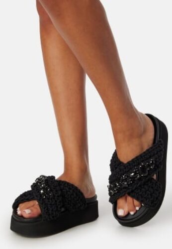 INUIKII Woven Stones Platform Black 37 – 7616363034403