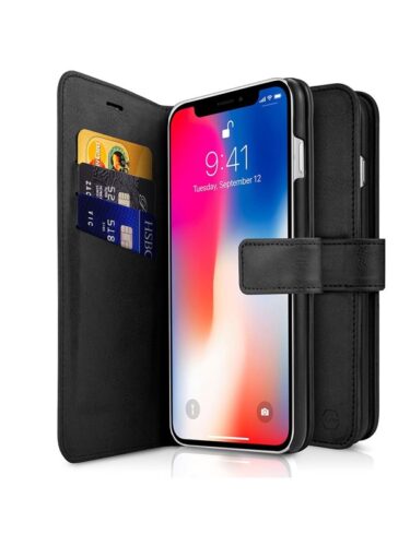 ITSKINS Book cover and back cover in one for iPhone XR 6.1 «. Black – 4894465492625