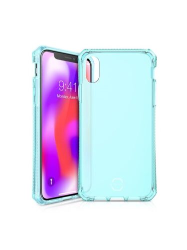 ITSKINS Cover for iPhone XS Max. Transparent Blue – 4894465208356