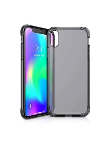ITSKINS Gel Cover iPhone XS Max. Transparent black – 4894465483487