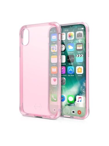 ITSKINS Gel Cover iPhone X/XS. Transparent light pink – 4894465286309