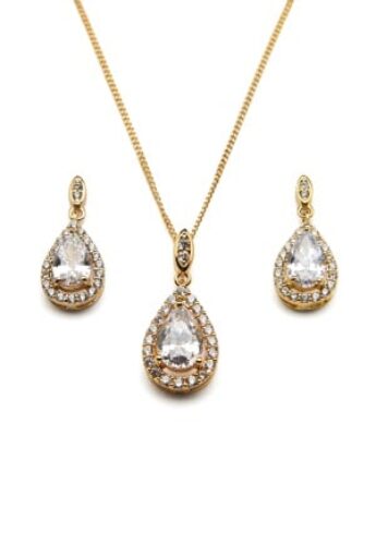Ivory & Co Belmont Gold Pendant Set Gold One size – 0099854954089