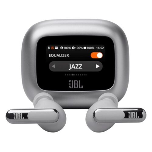JBL Live Beam 3 Trådløse hodetelefoner Sølvfarget – 1200130011641