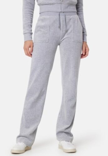 Juicy Couture Del Ray Classic Velour Pant Silver Marl S – 5059439089754