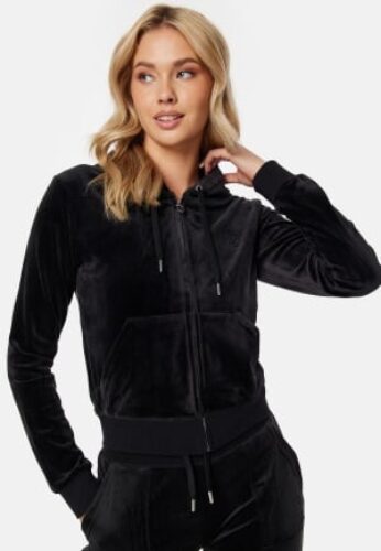 Juicy Couture Robertson Classic Velour Hoodie Black XS – 5059439001145