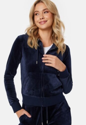 Juicy Couture Robertson Classic Velour Hoodie Night Sky XXS – 5059439001626