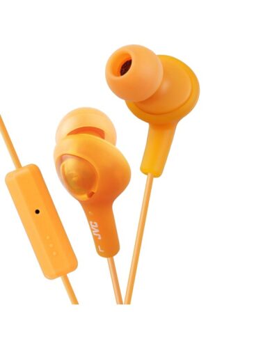 JVC Headphone FR6 Gumy Plus Mic Orange – 4975769402852