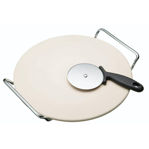 Kitchencraft Pizzastein med Pizzahjul – 5028250131218