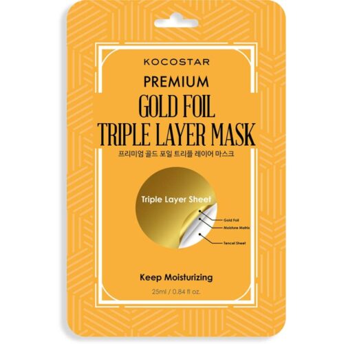 Kocostar Premium Gold Foil Triple Layer Mask 34 g – 8809328325596