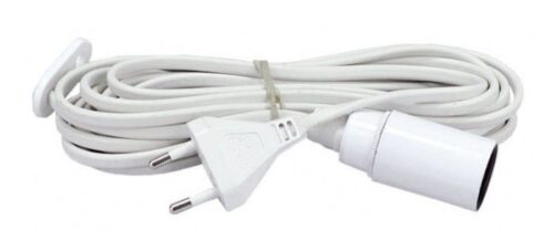 Lampeholder E14 med 3,5 m ledning – 5702127291228