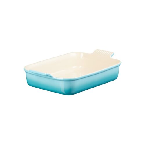 Le Creuset Heritage Rektangulært Fat 32cm Caribbean – 0843251103041