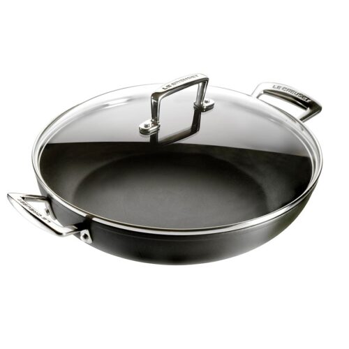 Le Creuset Toughened Sautegryte 30cm m/glasslokk Non-Stick – 0630870272858