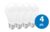 Ledsavers LED-pære E27 806 lm, 4-pk. – 7309860643109