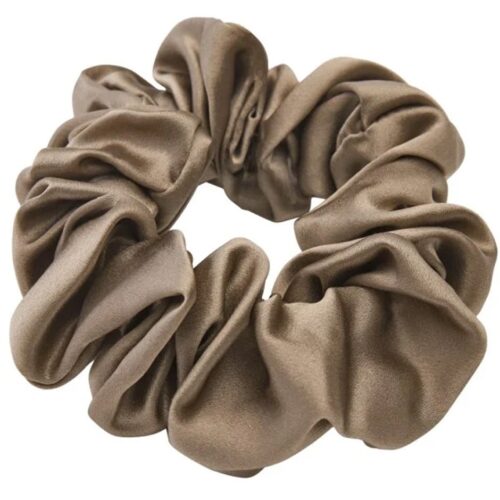 Lenoites Mulberry Silk Scrunchie Brown – 7350136850219