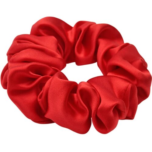 Lenoites Mulberry Silk Scrunchie Red – 7350136850172
