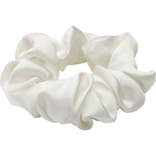 Lenoites Mulberry Silk Scrunchie White – 7350136850103