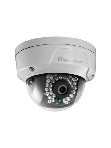 LevelOne FCS-3087 GEMINI Fixed Dome IP Network Camera 5-Megapixel 802.3af PoE IR LEDs Indoor/Outdoor two-way audio – 4015867199343