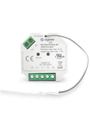 Light Solutions Mini ZigBee Double Switch – 2 x 390W – 5714255007022