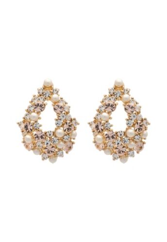 LILY AND ROSE Alice Pearl Earrings Ivory Silk/Gold One size – 2001004605787