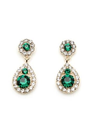 LILY AND ROSE Petite Sofia Earrings Emerald One size – 2001004616769