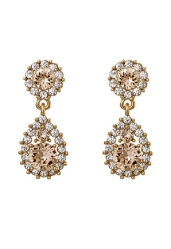 LILY AND ROSE Sofia Earrings Light Silk/Gold/pink One size – 2001004606753