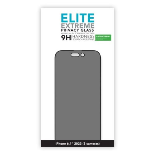 Linocell Elite Extreme Privacy Glass Skjermbeskytter for iPhone 15 Pro – 7309860229716