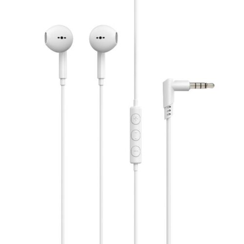 Linocell Hodetelefoner med mikrofon og 3,5 mm-kontakt Hvit – 4029948202488
