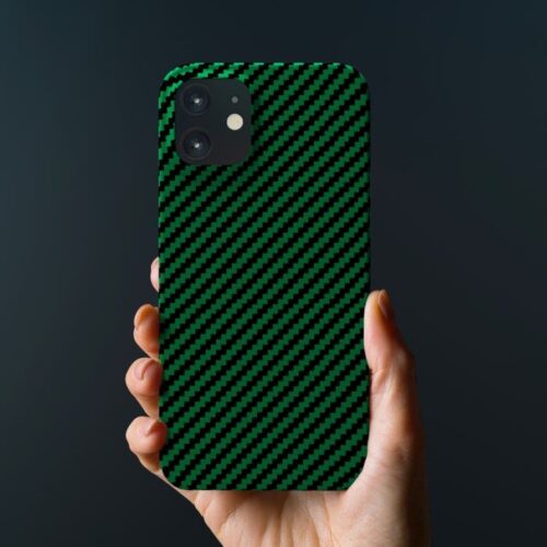 Linocell Premium Kevlar Robust deksel for iPhone 12 Mini Grønn – 7309860205000
