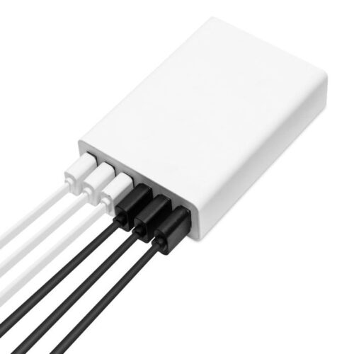 Linocell USB-ladestasjon med 6 porter Hvit – 7309860997646