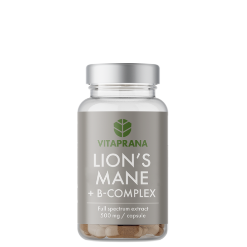 Lions Mane + B-kompleks 50 kapsler – 7350132943724