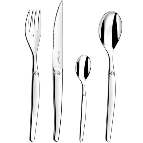 Lou Laguiole Jet bestikksett 24 deler, mirror – 3546698230550