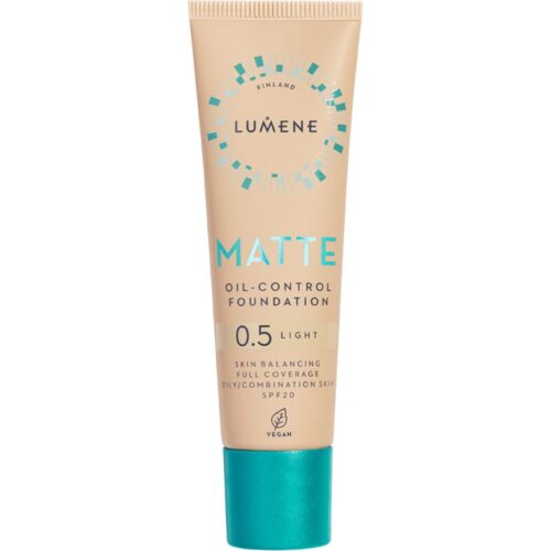 Lumene Matte Oil-Control Foundation SPF20 0.5 Light – 30 ml – 6412600847239