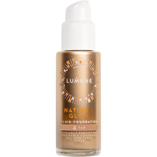 Lumene Natural Glow Fluid Foundation SPF20 4 Tan – 30 ml – 6412600832648