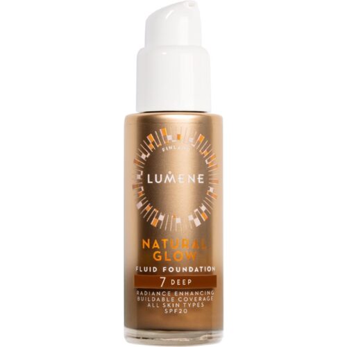 Lumene Natural Glow Fluid Foundation SPF20 7 Deep – 30 ml – 6412600832662