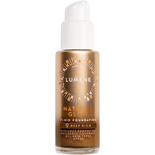 Lumene Natural Glow Fluid Foundation SPF20 9 Deep Rich – 30 ml – 6412600832679