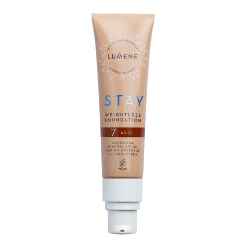 Lumene Stay Weightless Foundation SPF30 7 Deep – 30 ml – 6412600847680