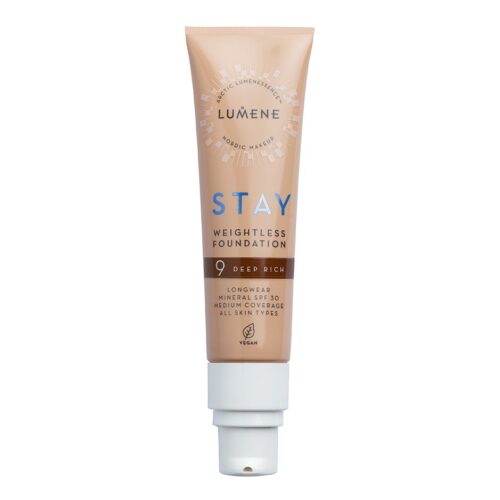Lumene Stay Weightless Foundation SPF30 9 Deep Rich – 30 ml – 6412600847703