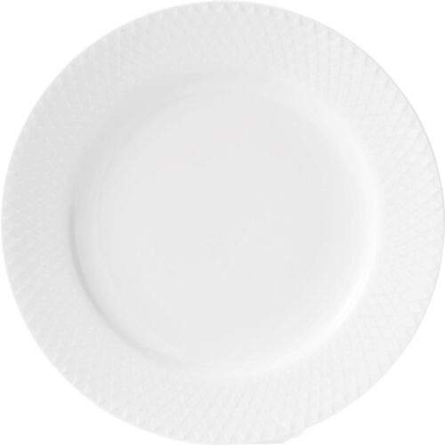 Lyngby Porcelæn Rhombe Tallerken 21cm Hvit, Lyngby Porselæn – 5711507238029
