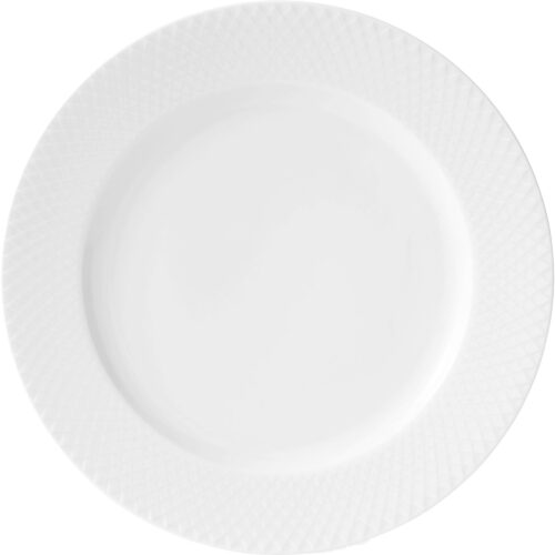 Lyngby Porcelæn Rhombe Tallerken 27cm Hvit, Lyngby Porselæn – 5711507238012