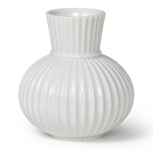 Lyngby Porcelæn Tura vase, 14,5cm, hvid – 5711507015569