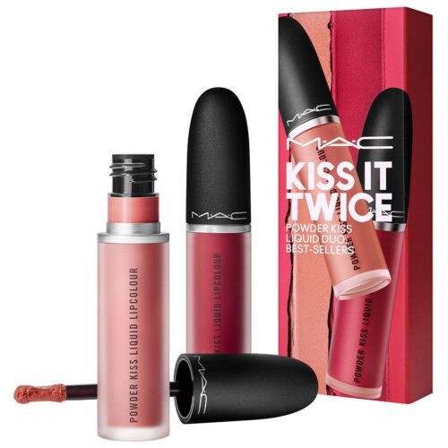MAC Cosmetics Kiss It Twice Powder Kiss Liquid Duo: Best Sellers – 0773602650675