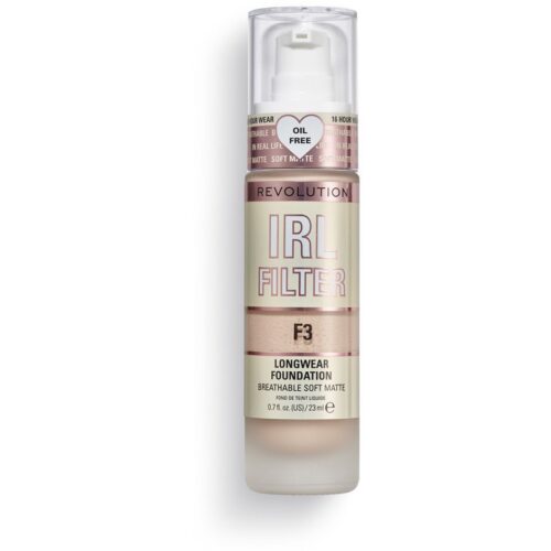 Makeup Revolution IRL Filter Longwear Foundation F3 – 23 ml – 5057566185981