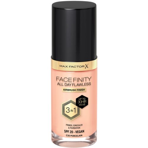 Max Factor All Day Flawless 3in1 Foundation 30 Porcelain – 3616303999384